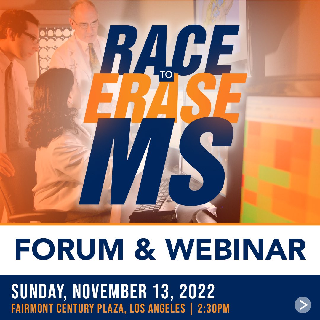 This is your friendly reminder that our MS Forum Expo will take place TOMORROW, November 13th! You can still register to join us via webinar and in person! Go to erasemsforumandexpo.org to register! #EraseMS