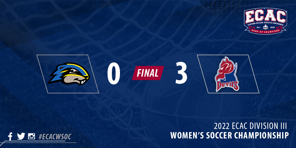 ECACSports's tweet photo. #ECACWSOC: Final Score: @fdudevils shut out @GoucherSports 3-0 to advance to Sunday’s championship game. https://t.co/3VeNLR4mq7