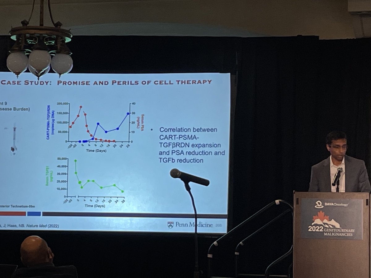 Expert immunotherapist Vivek Narayan discusses the promises and perils of carT cell therapy in mCRPC at GU malignancies summit in Banff. Lessons learned from correlatives will help us make this powerful therapy work better for our patients!