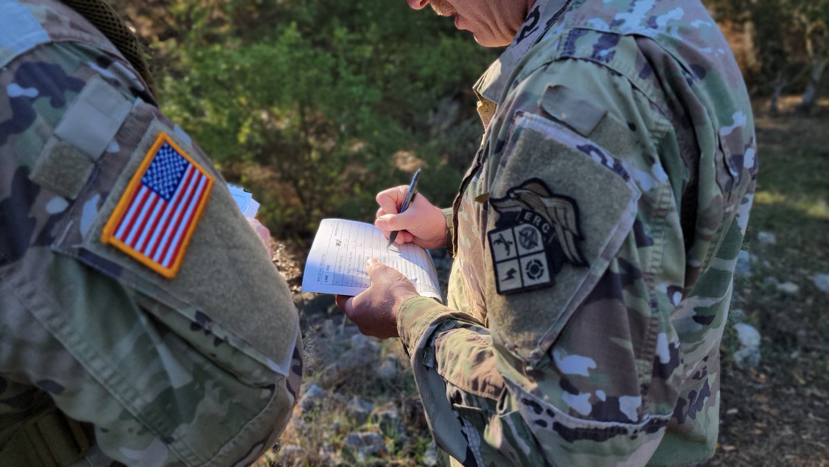 CaStateGuard's tweet photo. Non-commissioned Officer Academy students conduct a disaster response excercise that incorporates all three levels of the NCO Academy at Camp San Luis Obispo California, November 12, 2022. 
#ReadyToRespond #CSG #NCO #DisasterResponse
(CA State Guard photos by SSG Zak Lara) https://t.co/u2pK1MNMK5