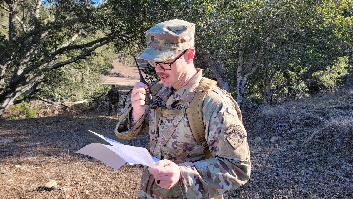Non-commissioned Officer Academy students conduct a disaster response excercise that incorporates all three levels of the NCO Academy at Camp San Luis Obispo California, November 12, 2022. 
#ReadyToRespond #CSG #NCO #DisasterResponse
(CA State Guard photos by SSG Zak Lara)