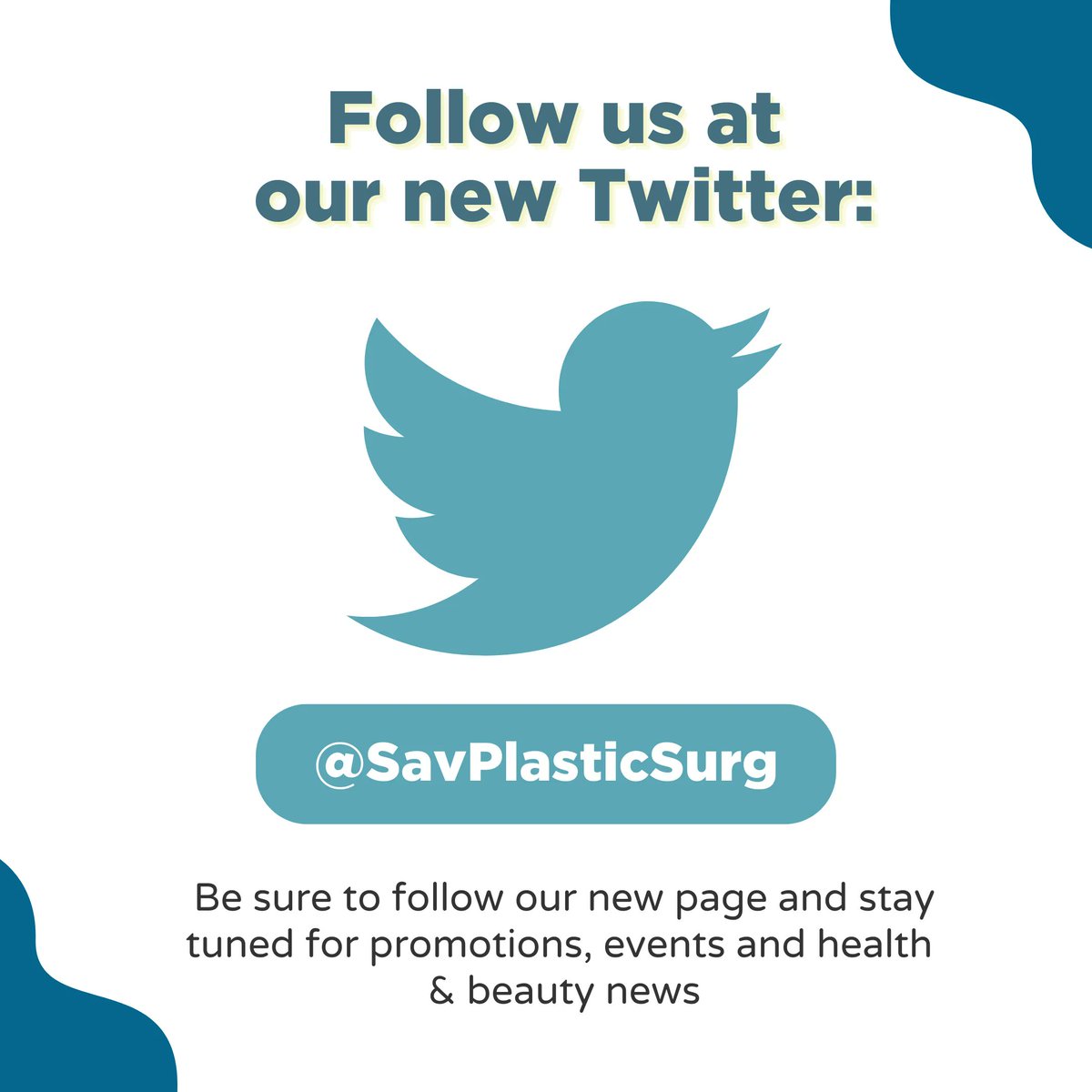 Looking for the latest on our promotions, health &amp; beauty news, and info on procedures to enhance your unique beauty? Make sure to follow us on our NEW ACCOUNT ➡️➡️  <a href="/SavPlasticSurg/">Savannah Plastic Surgery, Skin Institute & Laser</a>