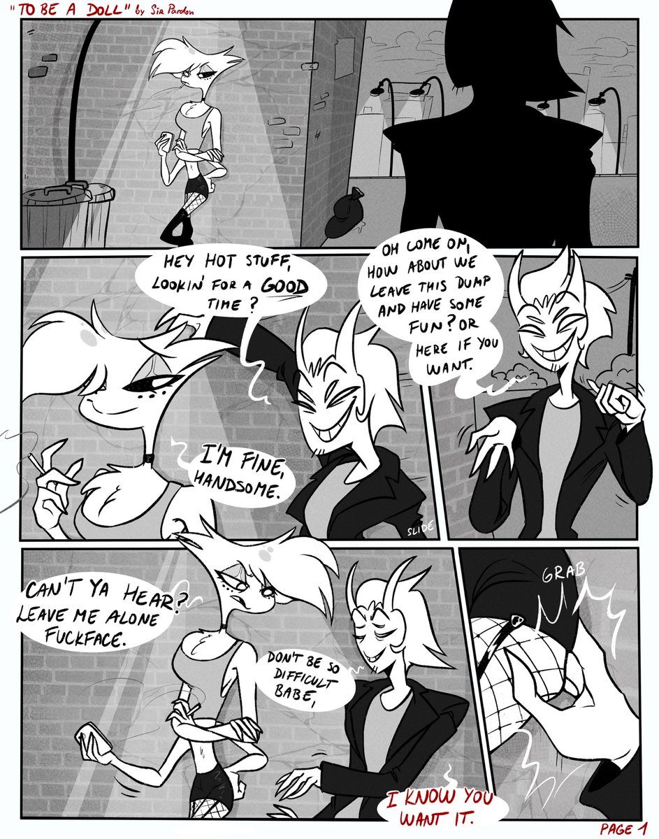 Welcome to my new comic series “To be a doll” 🪆

If this gets some interest I’ll jump onto making the next part😈 

Huge plottwist ahead I swear 🤭
#HazbinHotel #AngelDust