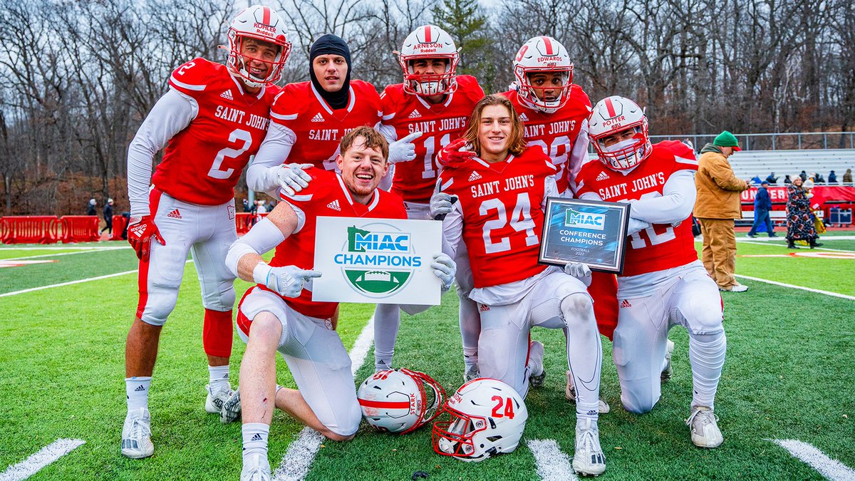 Your 2022 #MIAC Champions!

<a href="/SJUFootball/">Johnnie Football</a> #GoJohnnies #d3fb