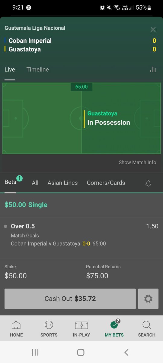 Hubetting's tweet image. #inlay

Over 0.5 goals