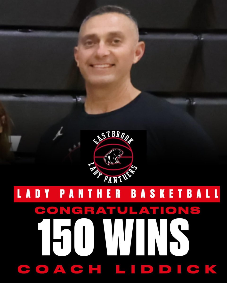 Congratulations to Coach Liddick for winning his 150th game!  Well done Coach!!