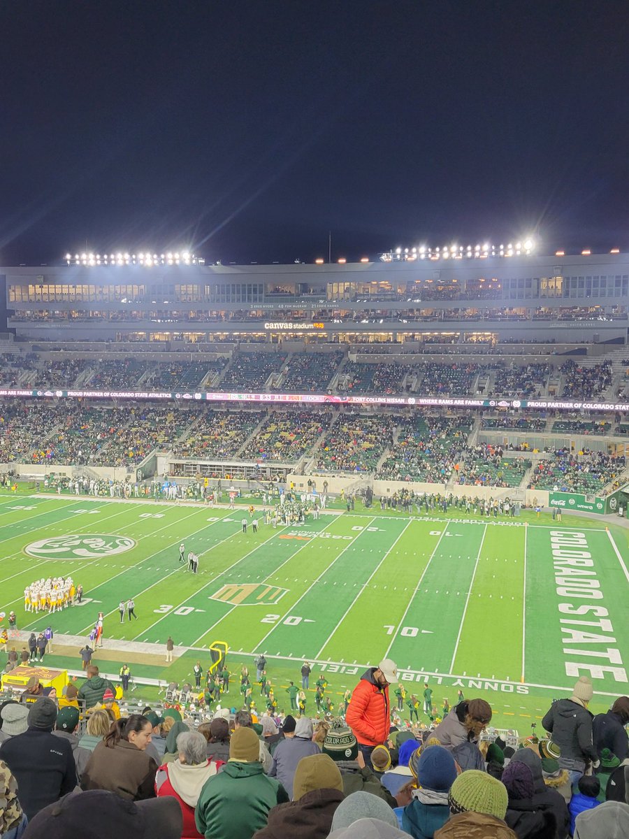 christieontech's tweet photo. Enjoying an evening regional grudge match with @jjrontech Rams vs. Pokes in northern Colorado! Gotta love college football. Go CSU!!
#CSU #foco #SaturdayNight https://t.co/lwiF8M0ah6