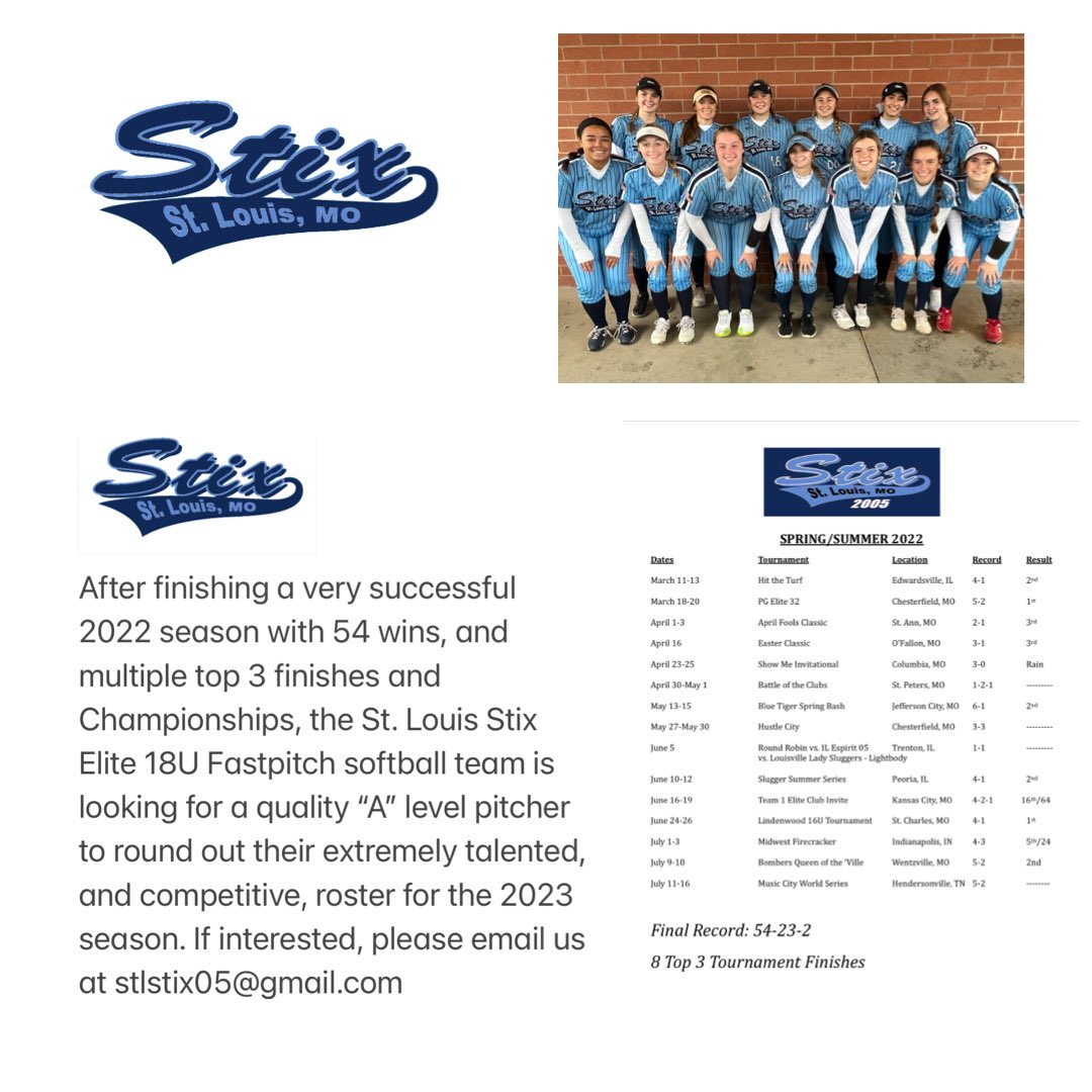 STL Stix Elite 05 Softball Team (@stlstix05) on Twitter photo 