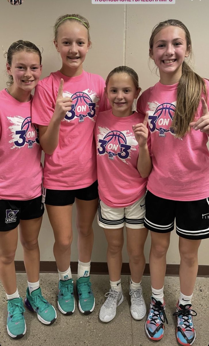 Congratulations to the Lil Eagles, our 3 on 3 7th Grade Girls Division winners! #RiseUp #3on3basketball