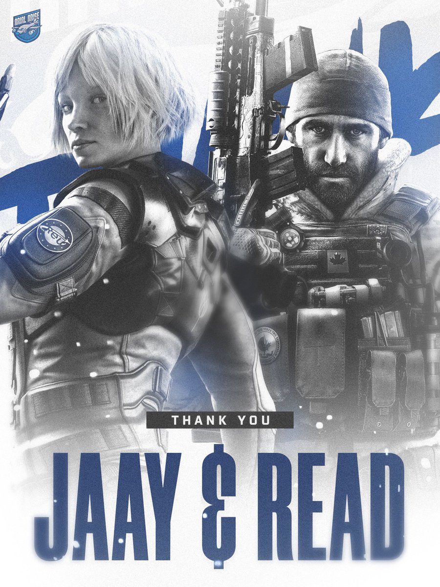 Today we will be officially saying goodbye to <a href="/JaayR6S/">Jayson</a> and <a href="/Read_R6/">Read ♠️</a> on our main roster. We would like to thank them for their representation over the last year in CL and everything they were able to accomplish while under Arial Arise. 

We wish you both the best ❤️