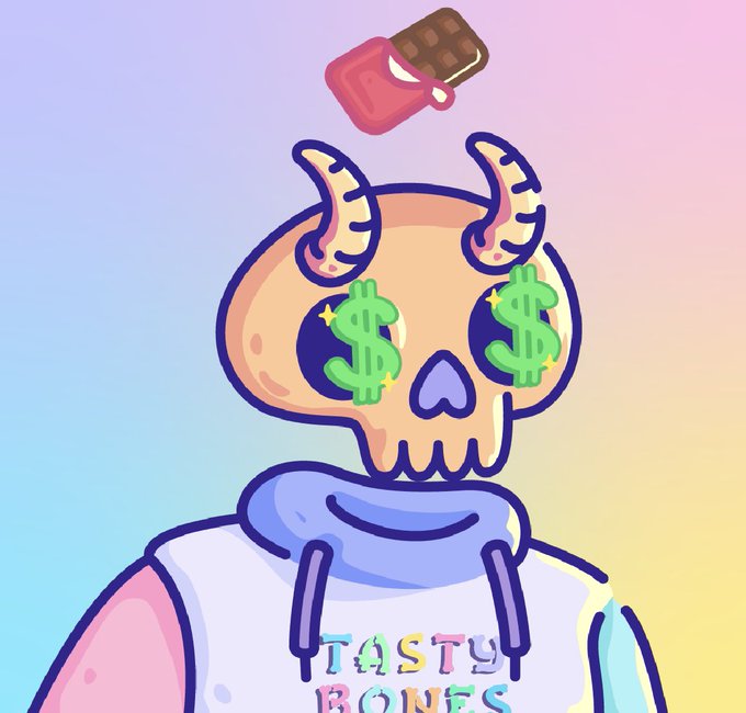 What do you think of this yummy bone?

It's pretty sweet even😍

#Tasty #BonesTogetherStrong #DiamondBone 
@royallabsio
 
<a href="/TastyBonesNFT/">Tasty Bones ☠️</a>