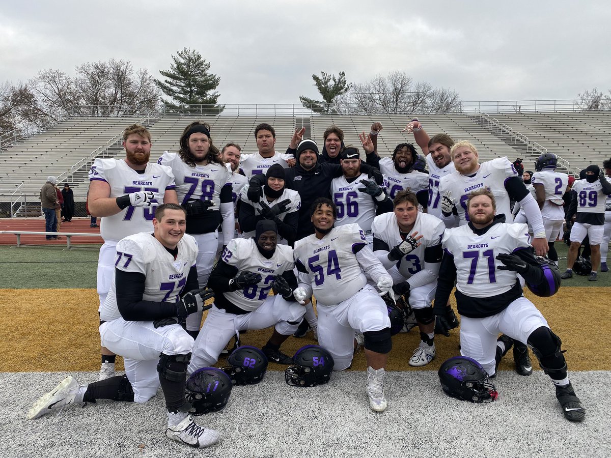 Hard to express how much I love this group and this team. Finding ways to win games and concreting our culture and standards. 1st winning season since 2016 and many more to come. 

WHO WOULDN’T WANT TO BE A PART OF THE WALL OF BOMO AND THE BEARCATS! 

As always, ROLL CATS