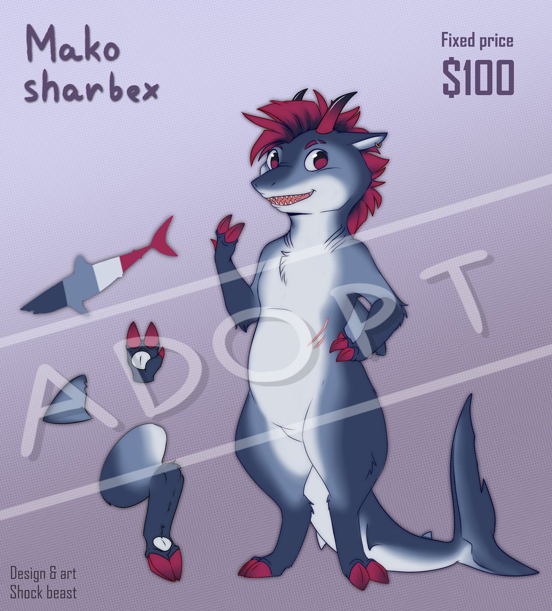 ShockBeast17's tweet image. aand the last part 3 of sharbexes #adopts
mako and spurdog here~
Fixed price, no time limits, claim in comments <3