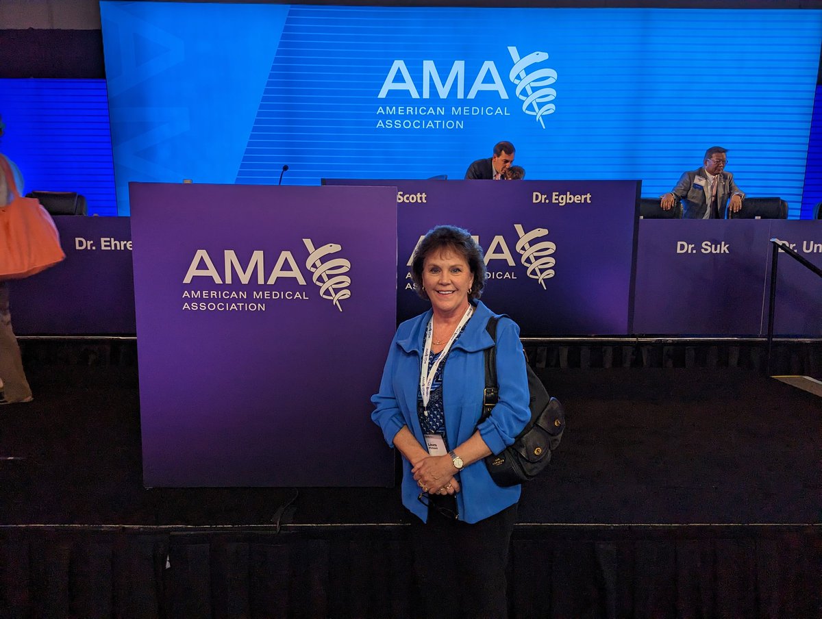 jrcdpm's tweet photo. Dr.Pickard, APMA President, getting ready for the opening of the AMA Interim HOD. https://t.co/h4JZtWnceU