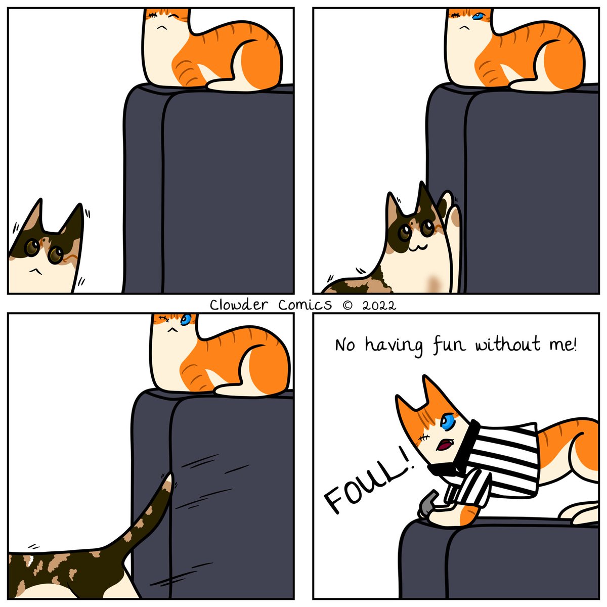 ClowderComics's tweet image. Comic never cross posted from Instagram! Featuring our hall monitor, Pretzel.