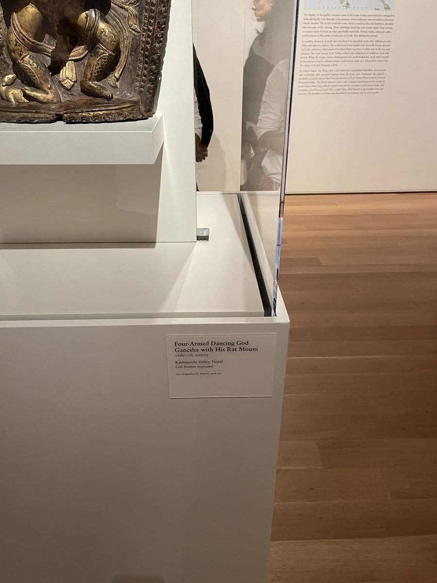 greatbong's tweet photo. Went to Art Institute of Chicago. Besides the rampant stealing (sorry gifting) of artifacts from Hindu temples, the word “Hindu” isn’t mentioned, though Buddhism is, as a major world religion. 

This is erasure. I would have said this is Hinduphobia but I am told it doesn’t exist https://t.co/5OXSkm3H7V