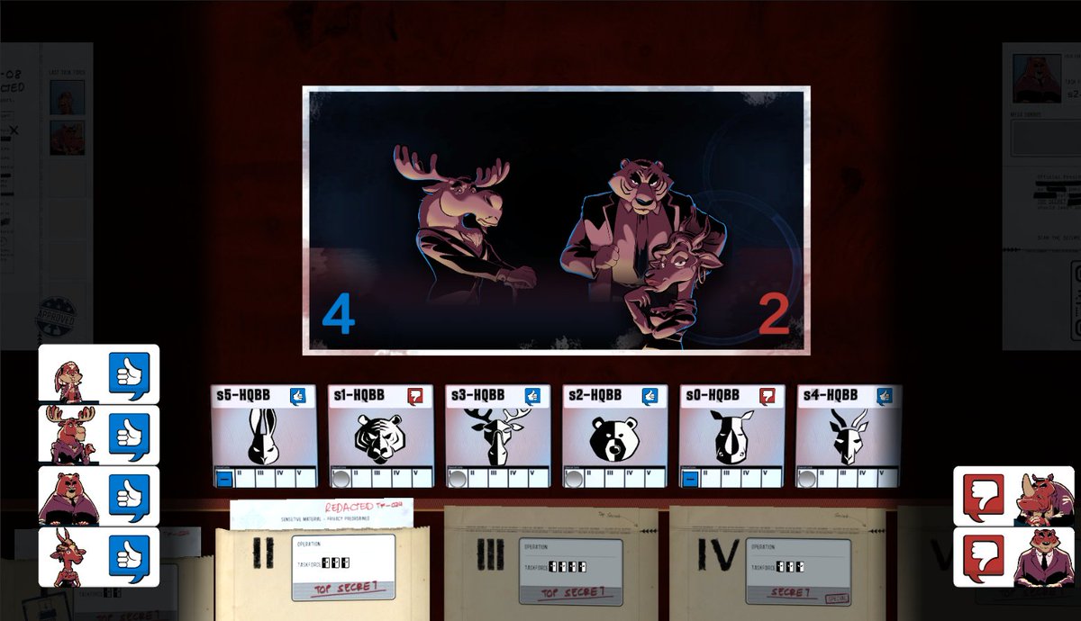 🖼️It's #ScreenshotSaturday! So, we thought we'd share a few shots from the closed beta of Republic of Jungle.

🦊Bluff, betray, confide and conspire in a social deduction community game. 

🐻Developed by <a href="/GerdooGames/">Gerdoo Games</a>.

#indiegame #indiegamedev #indiegames #gamedev