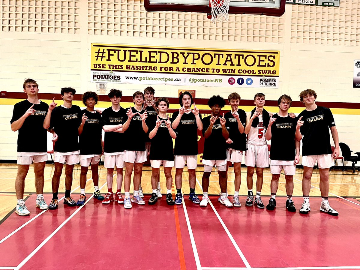 Congratulations to the <a href="/rothesaybball/">Red Hawks Basketball</a> Redhawks for taking the 2022 HCS Tip-Off Championship in what was a very well played final against the tough and talented <a href="/cnhsstars/">CNHS</a>. 

Final Standings
1. Rothesay
2. Carleton North
3. Woodstock
     Miramichi Valley
5. Hartland
6. Bathurst