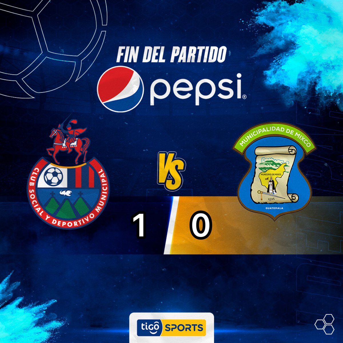¡Fin del partido PEPSI! 🚨

Continúa la Jornada 19 del Apertura 2022 con <a href="/Rojos_Municipal/">CSD Municipal</a> obteniendo los tres puntos ante Mixco ⚽️ #AOtroNivel