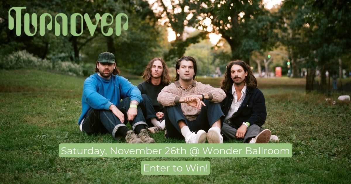Contest Time! Enter at link below to win one of three pairs of tix to <a href="/turnoverva/">Turnover</a> on Saturday, November 26th at <a href="/WonderBallroom/">Wonder Ballroom</a>. Best of luck!

woobox.com/qebnok