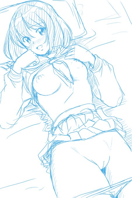 おはようございます!

朝らくがき。
セーラー服を描きたい朝もあります。 