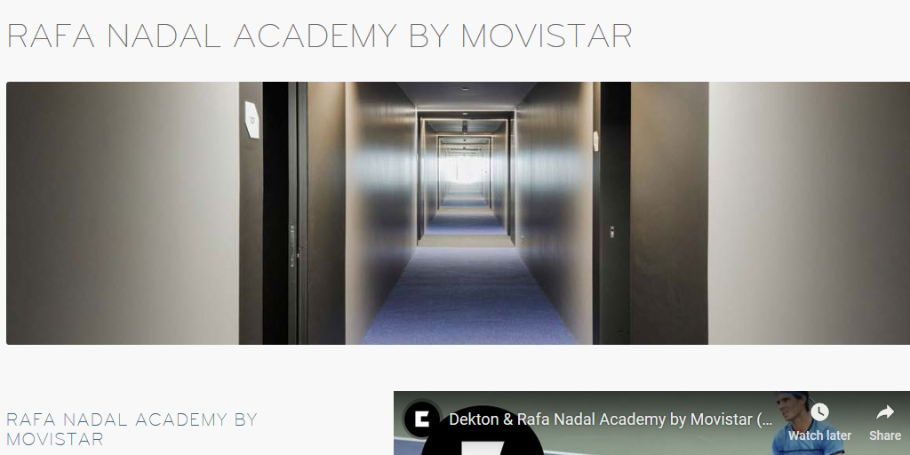 A case study of the Rafa Nadal Academy in 2016 shows the various ways that Dekton was used and has become a #dekton #design showcase: bit.ly/2UNRfO7