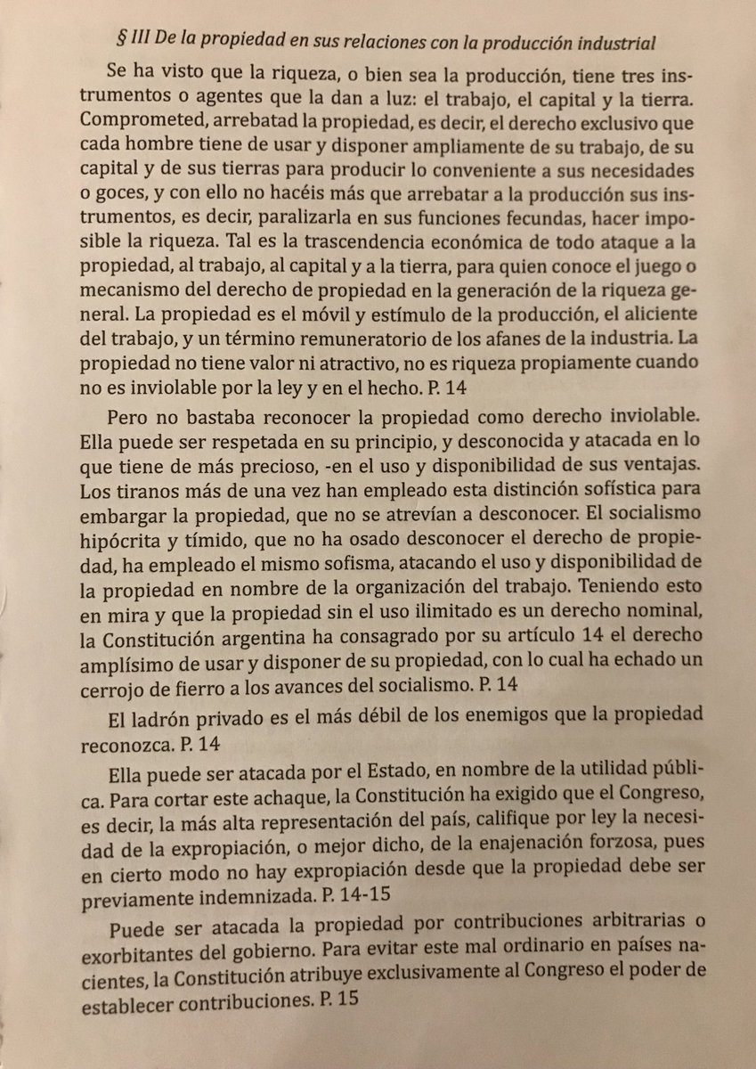 BumperCrop1's tweet image. En un país en donde todavía se debate si la impresión de dinero sin respaldo genera inflación, en donde la mayoría cree que si a alguien le falta algo es porque otro lo tiene, y donde muchos discuten la imprescindibilidad de la propiedad privada, es bueno recordar a Alberdi: