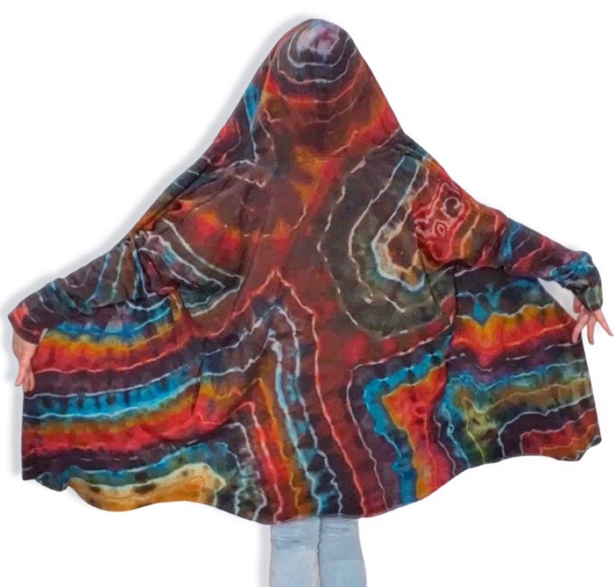 New hooded dusters up for grabs now! This one is 2XL. IthacaTieDyes.com