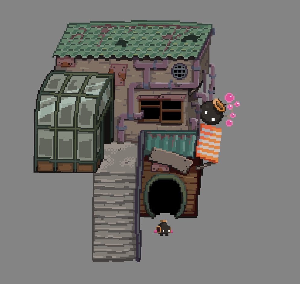 Retry_Studios's tweet photo. Where could he be? And who’s that behind him!? Here’s a look at this little business owners restaurant! #screenshotsaturday #indiedev #game #gamedev #pixelart #gamedesign #slenderman https://t.co/ZI3tR786Qi