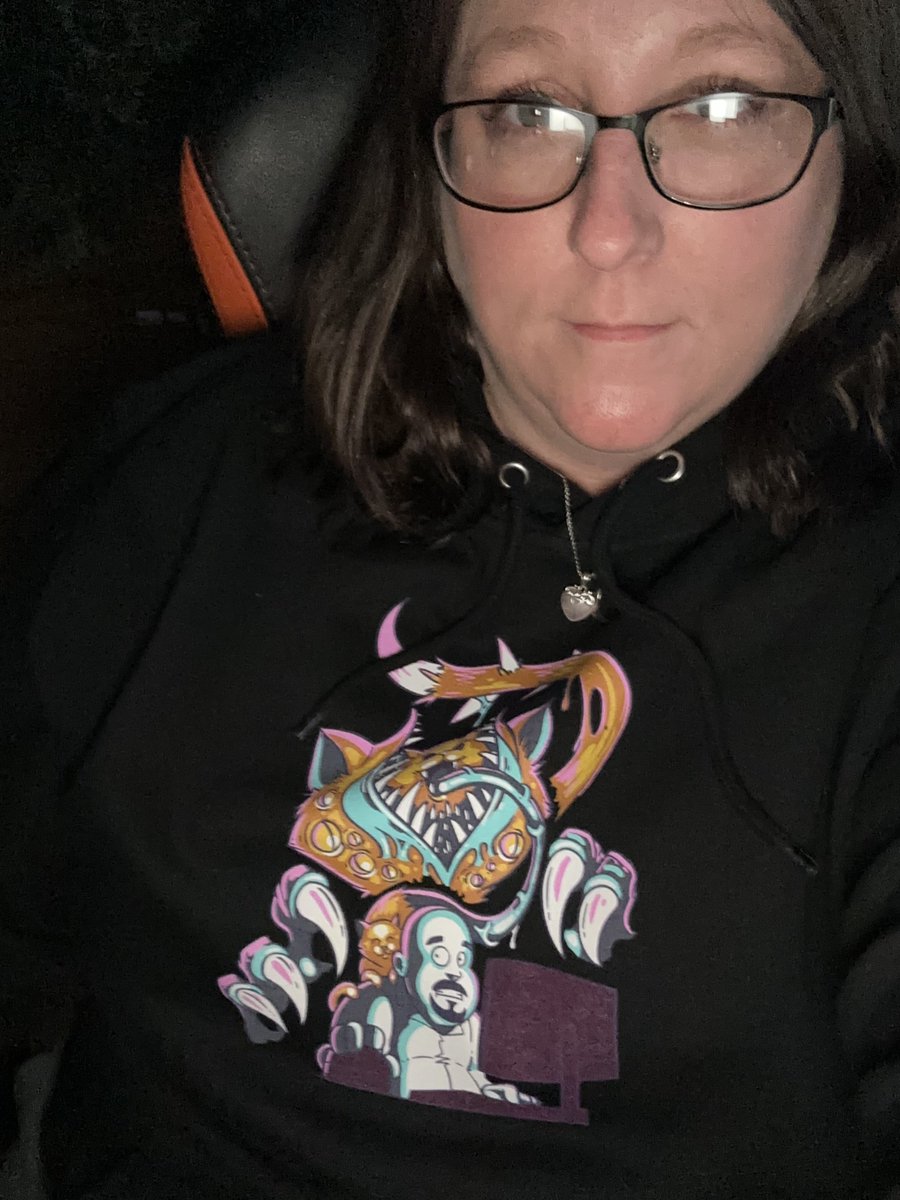 Melie1981's tweet photo. Just got my sweater, Horror Month @Dansgaming Thanks for another great Horror Month!!! https://t.co/0xTtGyVumj