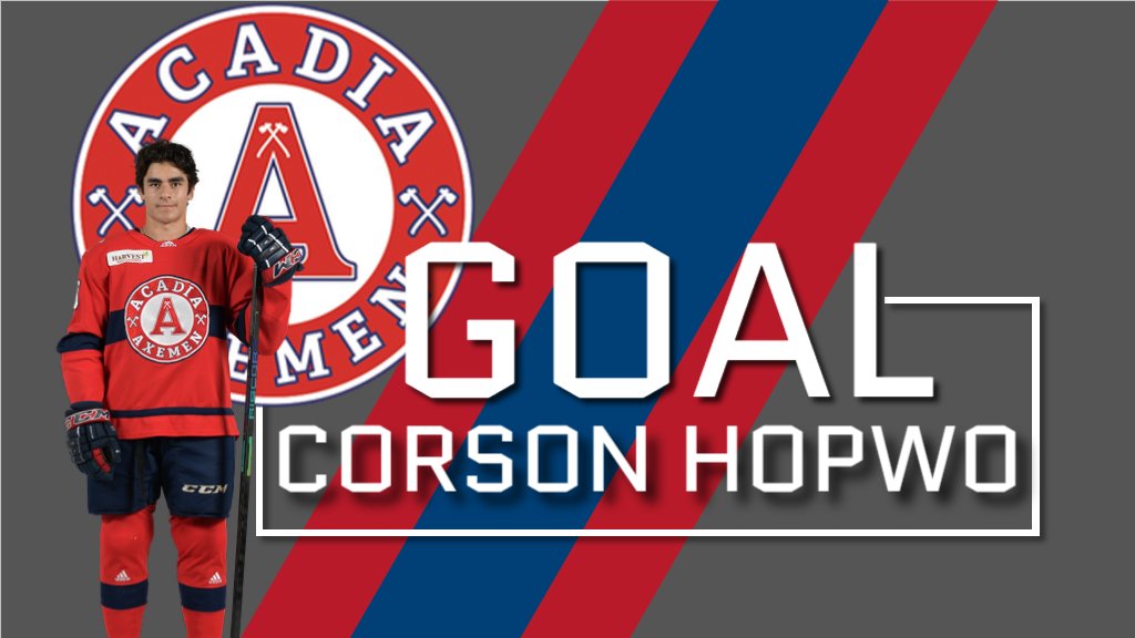 axemenhockey's tweet photo. Hopwo scoooores! He cuts the Moncton lead to 3-1 over the @AcadiaAthletics Axemen; the goal comes at 13:16 of the 1st period. https://t.co/0k5ClLj19G