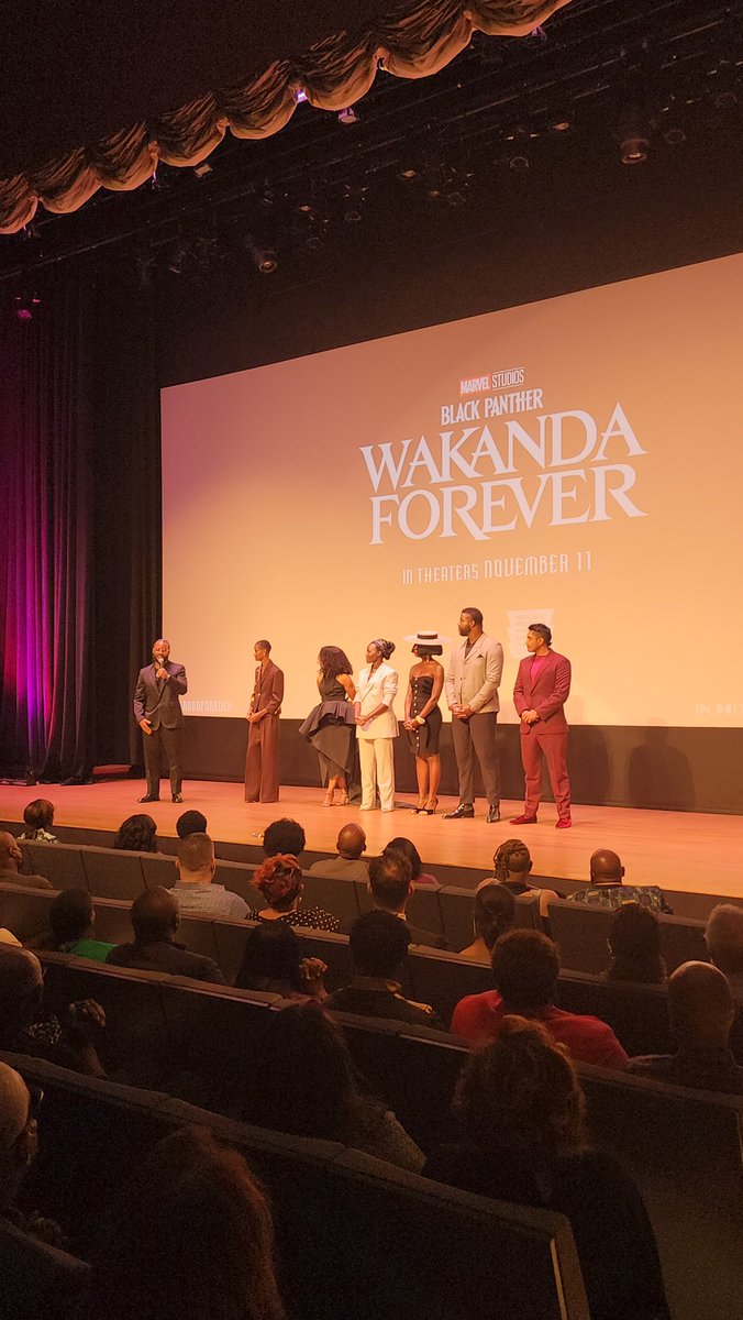 Our founder @qfromctu attended the #BlackPanther #WakandaForever premieres in LA & DC — where they announced the launch of @bosemanfdn! Sign up to get details about the organization that strives to continue #ChadwickBoseman’s incredible legacy at chadwickbosemanfoundation.org. #thecbfa