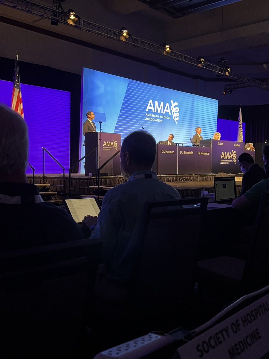 Dev_Sanghavi's tweet photo. #fixwhatisbroken #AMAmeeting #HODopeningsession Inspiring address by @JackResneckMD https://t.co/dmPnWaDNJv