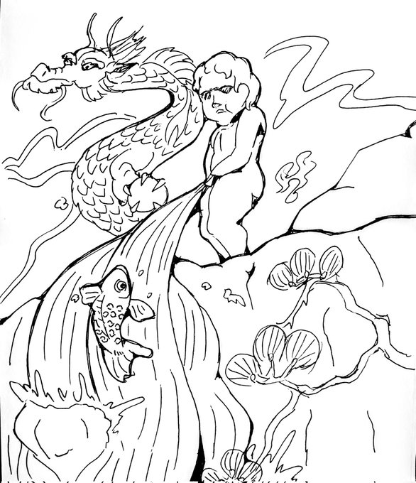 小便小僧✕鯉の滝登り 