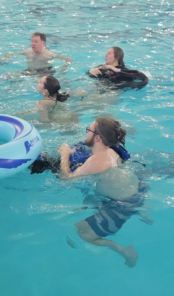 LifesavingMB's tweet photo. Lifesaving Society Manitoba staff Kathy Plett, Dr. Christopher Love and Alexandra Carriere and Board Member Jon Sorokowski on hand at a National Lifeguard Instructor Course this weekend at the Shindleman Aquatic Centre in Portage la Prairie. #NationalLifeguard #SwimInstructor https://t.co/4GPBnlK097