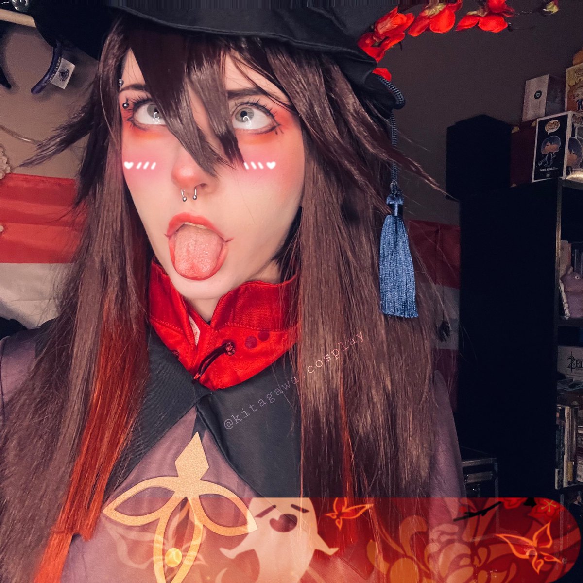 Liter4l_Trash's tweet photo. Yoh, now why might you be looking for me, hm? Oh, you didn't know? I'm the 77th Director of the Wangsheng Funeral Parlor, Hu Tao. 🖤👻
.
.
.
#hutao #Genshinlmpact #cosplay #hoyoverse #egirl #cosplayer https://t.co/Gj6wbsaLy0