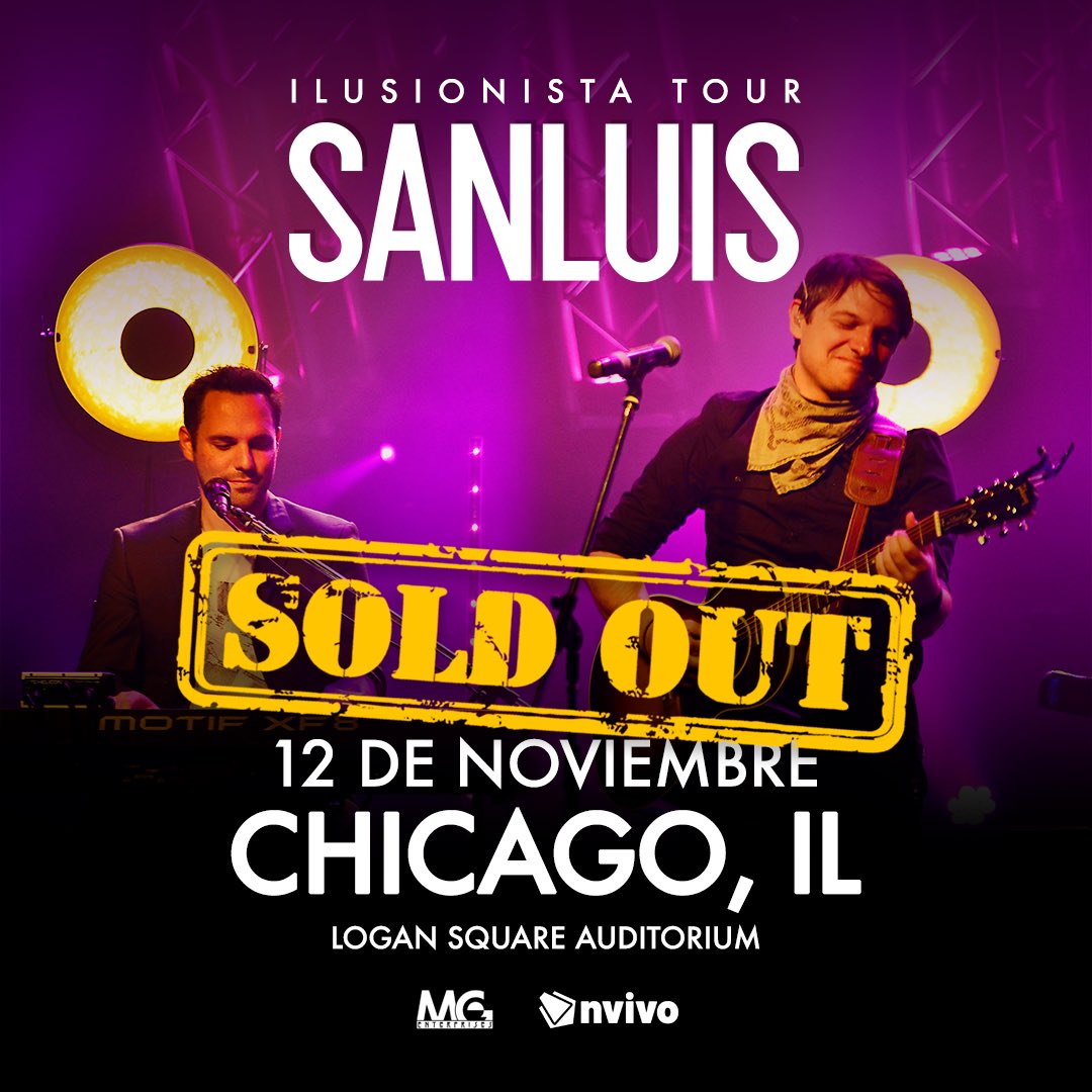 ¡Gracias CHICAGO! Esta noche a CASA LLENA en el Logan Square Auditorium #IlusionistaTour