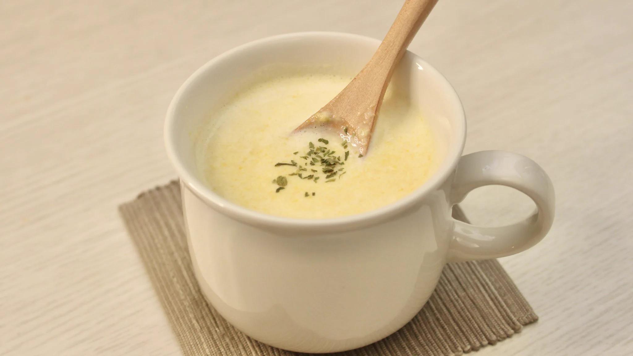 寒い季節に最高のスープ【豆乳コーンポタージュ】レシピ