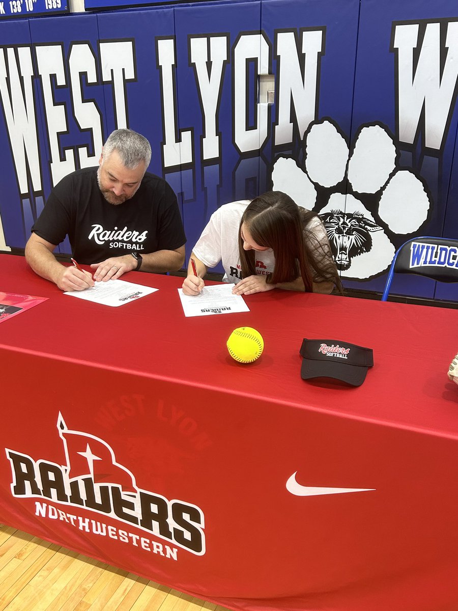 Honored to continue my academic and softball career at northwestern #RaidersStandOut <a href="/NWCSoftball/">Northwestern College Softball 🥎</a>
