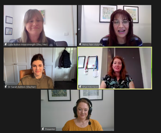 Marilla Druitt (@marilladruitt) on Twitter photo Panel of AMAZING women thank you so much Anita Elias, Amy Dawes Alison Sim Sarah Ashton Celia Bolton
<a href="/PelvicPainVIC/">Pelvic Pain Victoria</a> #PPV_S22 #traumainformedcare #TIC
<a href="/beyondmpain/">Alison Sim</a> Panel of AMAZING women thank you so much Anita Elias, Amy Dawes Alison Sim Sarah Ashton Celia Bolton
<a href="/PelvicPainVIC/">Pelvic Pain Victoria</a> #PPV_S22 #traumainformedcare #TIC
<a href="/beyondmpain/">Alison Sim</a>