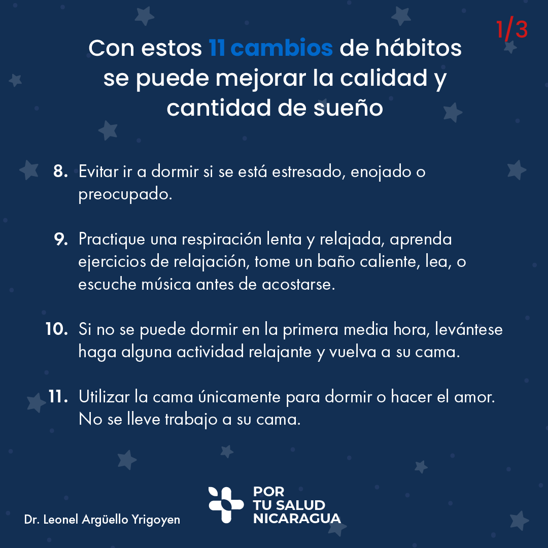 Cambios de hábito para mejorar la calidad y cantidad de sueño