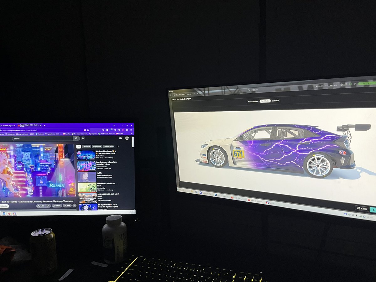 Saturday night at the temp residence: the MT2 Civic TCR is getting it’s base paint while listening to chill music.