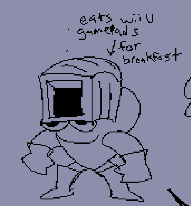 old drawing of my fav robot master from memory 