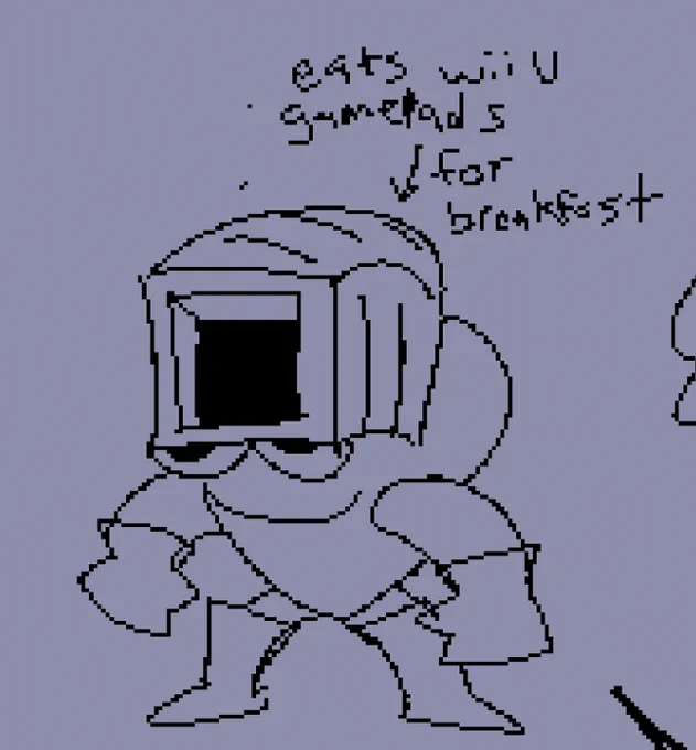 old drawing of my fav robot master from memory 