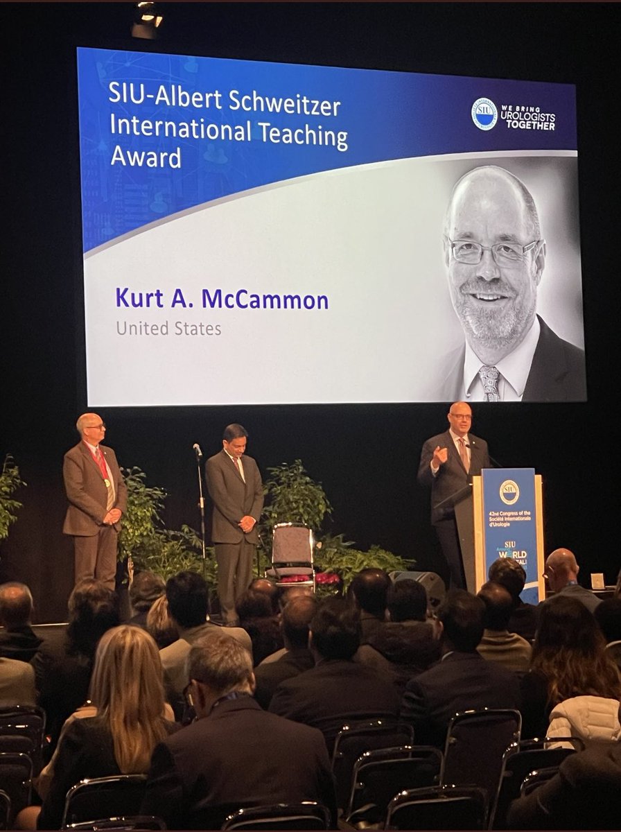 Ignacio Alvarez de Toledo, MD (@nachoadt) on Twitter photo As one of his many international trainees, I am a living proof of his relentless commitment with the Reconstructive Urology worldwide.
Congratulations <a href="/mccammonka/">Kurt McCammon</a> for this well-deserved award and thank you for your constant mentorship 🙌🏼
#SIU2022 <a href="/SocietyGURS/">GURS</a> <a href="/SIU_urology/">SIU-Urology</a> As one of his many international trainees, I am a living proof of his relentless commitment with the Reconstructive Urology worldwide.
Congratulations <a href="/mccammonka/">Kurt McCammon</a> for this well-deserved award and thank you for your constant mentorship 🙌🏼
#SIU2022 <a href="/SocietyGURS/">GURS</a> <a href="/SIU_urology/">SIU-Urology</a>