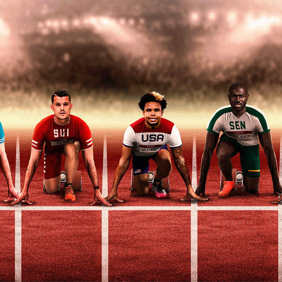 FIFAWorldCup's tweet photo. On your marks…
Get set…
#FIFAWorldCup 🏃‍♂️🏆