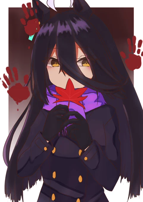 「小さな赤い手が地面にたくさん、たくさん──」 #ウマ娘 #マンハッタンカフェ 