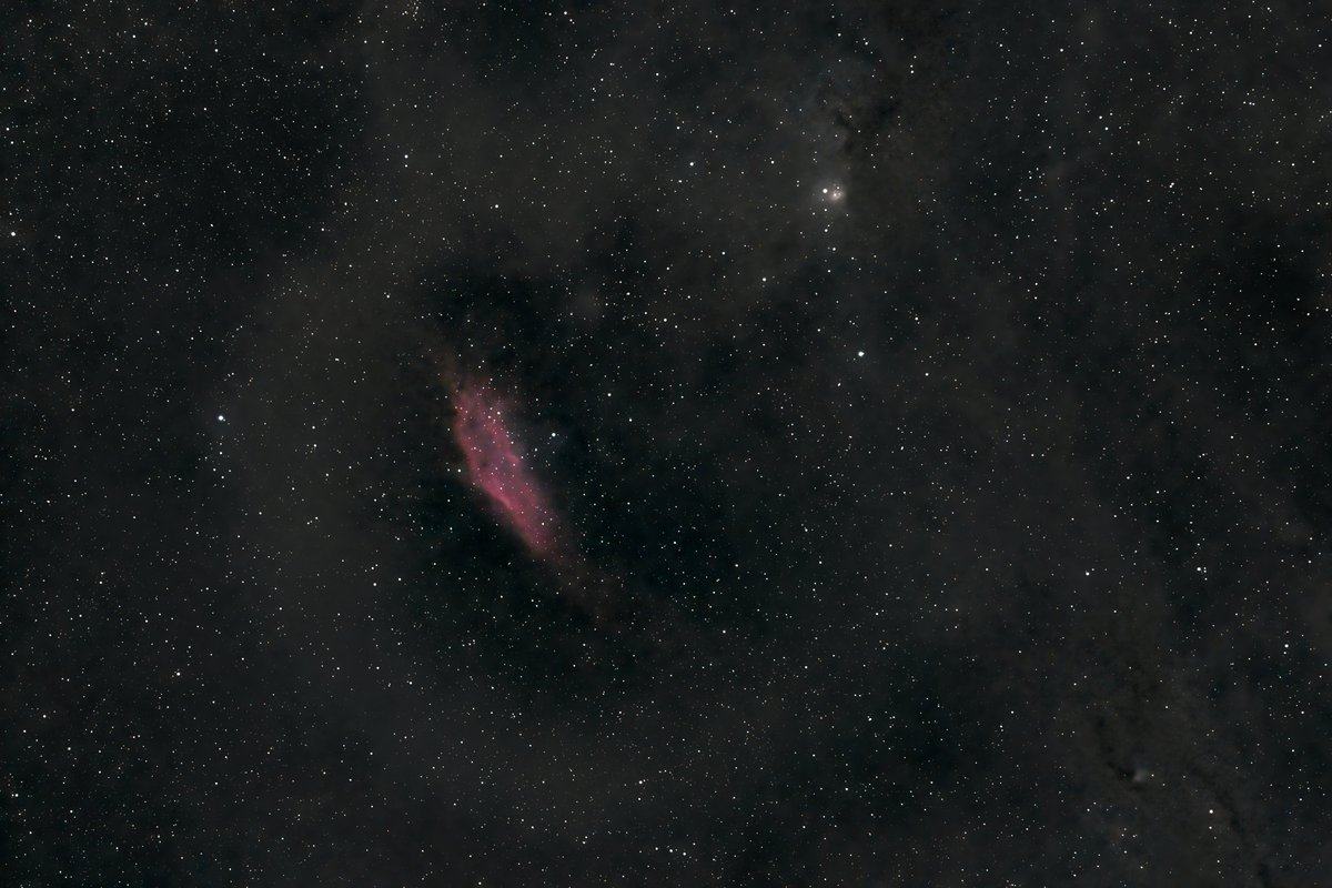 WayneWebbPhoto's tweet photo. After 4-5 attempts at processing, I think I got there. My first shot of the Califonia Nebula.
Shot with the Nikon Z6, Sigma 105mm macro (F mount) @ F4, Star Adventurer, 82x1 minute exposures + flats.
@NebulaPhotos #Astrophotography #Nebula #California #Nikon https://t.co/BesS9vjW8z