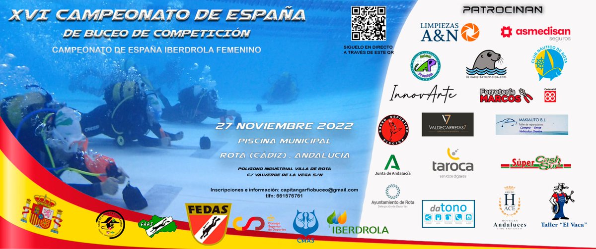 BuceoGarfio's tweet photo. El domingo que viene os esperamos.
#FEDASesDEPORTE

#FEDASesCOMPETICION

#FEDAS

#BuceoDeCompeticion https://t.co/Io9AyAbQ94