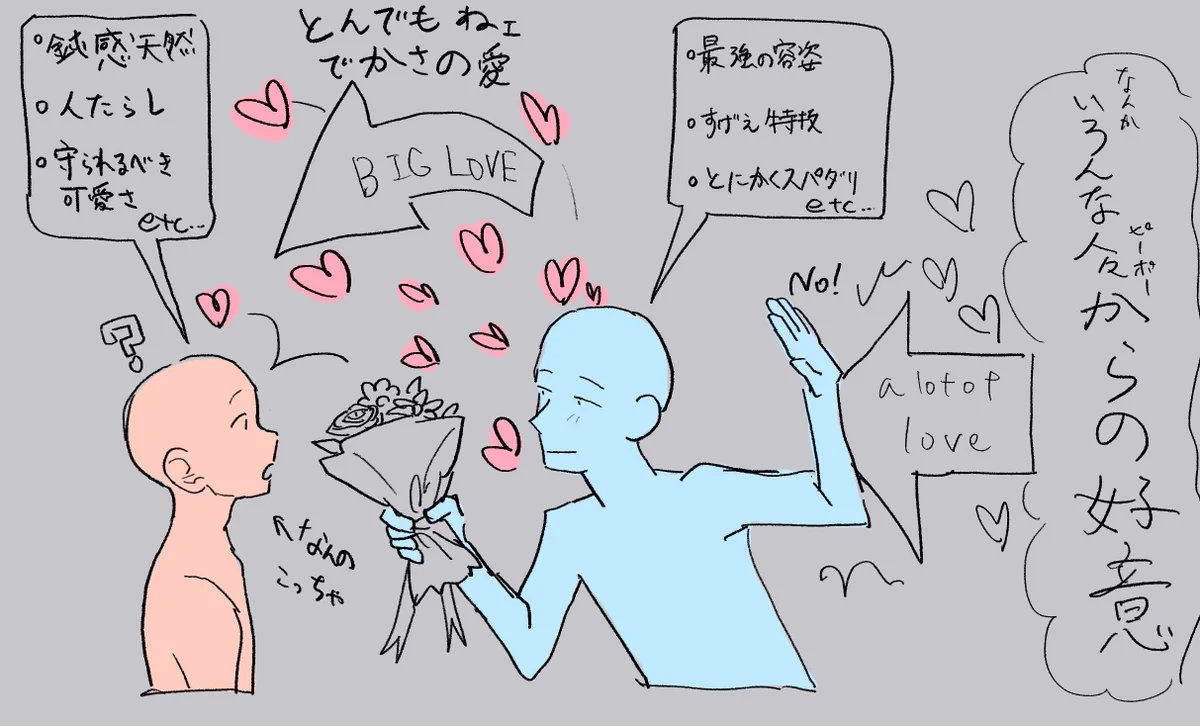 この設定が一生好き！鈍感天然に注がれるBIG LOVE！